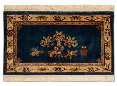 Seda chinesa Tapete 69x122cm - Tapete Oriental