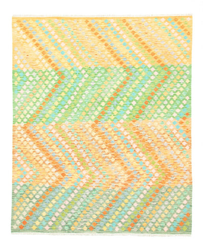 Kilim afegão Tapete 250x299cm - colorido