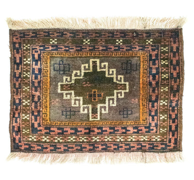 Tapete afegão 47x64cm - Tapete Oriental