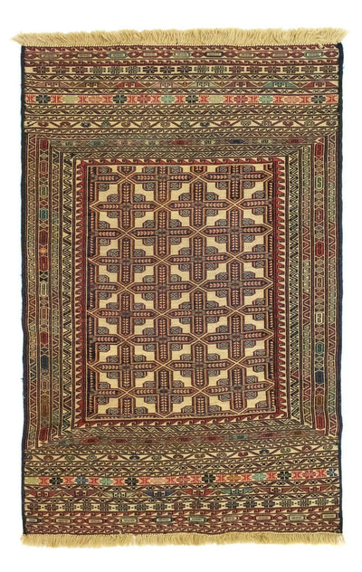 Kilim afegão 87x137cm - bege