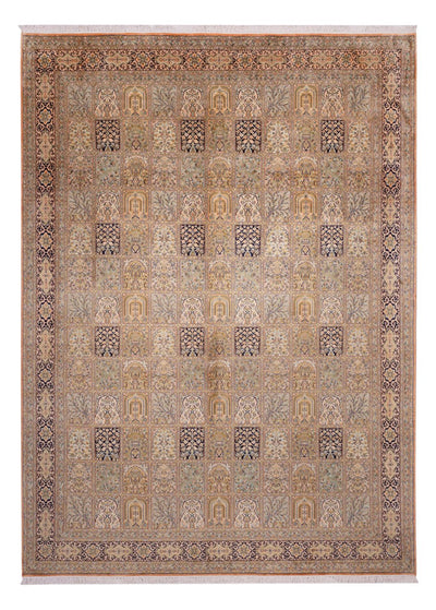 Seda da Caxemira Tapete 273x378cm - Tapete Oriental