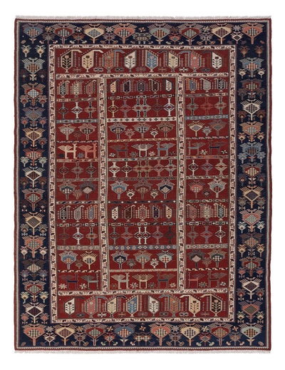 Kilim afegão Tapete 188x242cm