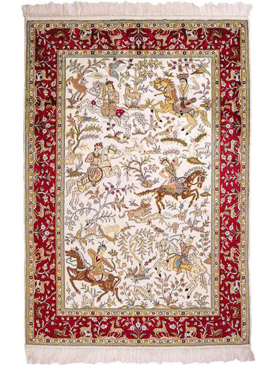 Seda chinesa Tapete 123x180cm - Tapete Oriental