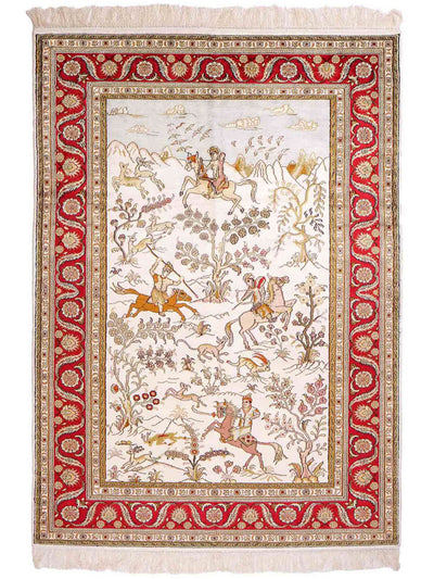 Seda chinesa Tapete 125x184cm - Tapete Oriental
