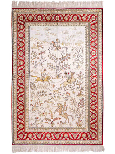Seda chinesa Tapete 124x183cm - Tapete Oriental