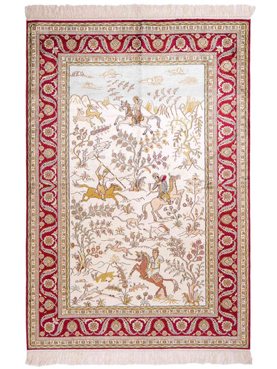 Seda chinesa Tapete 123x180cm - Tapete Oriental