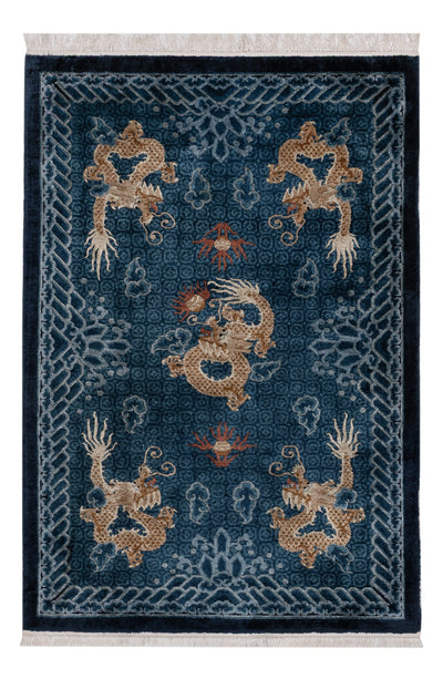Seda chinesa Tapete 123x187cm - Tapete Oriental