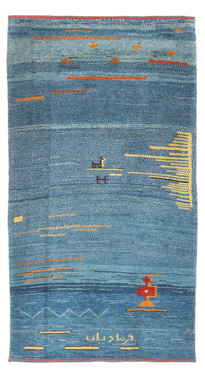 Gabbeh persa Tapete 90x193cm - Perserteppich Wollteppich