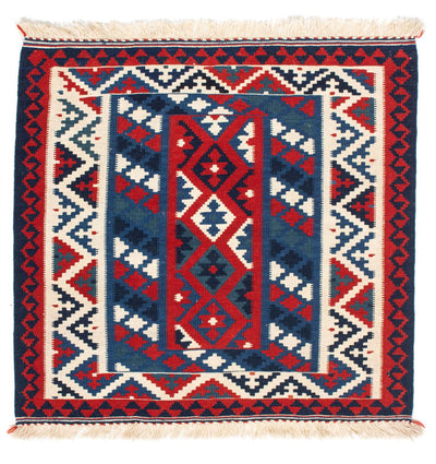 Kilim Fars 100x103cm - azul escuro