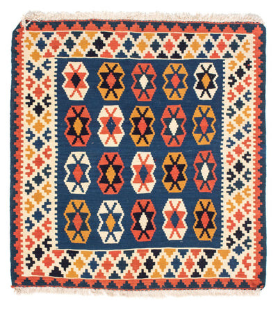 Kilim Fars 100x103cm - azul escuro