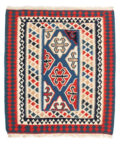 Kilim Fars 110x125cm - azul