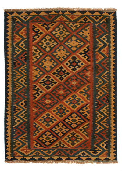 Kilim Fars 148x198cm - vermelho escuro