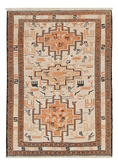 Kilim de seda 71x100cm - bege