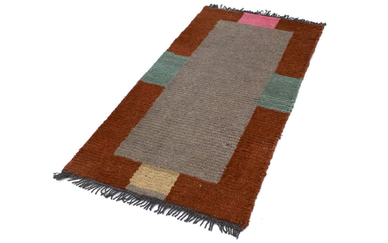 Nepal Teppich 140x70cm - Wollteppich