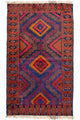 Tapete Baluch - 140 x 79 cm - azul