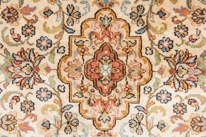 Tapete de seda - Kashmir Silk - 123 x 79 cm - bege