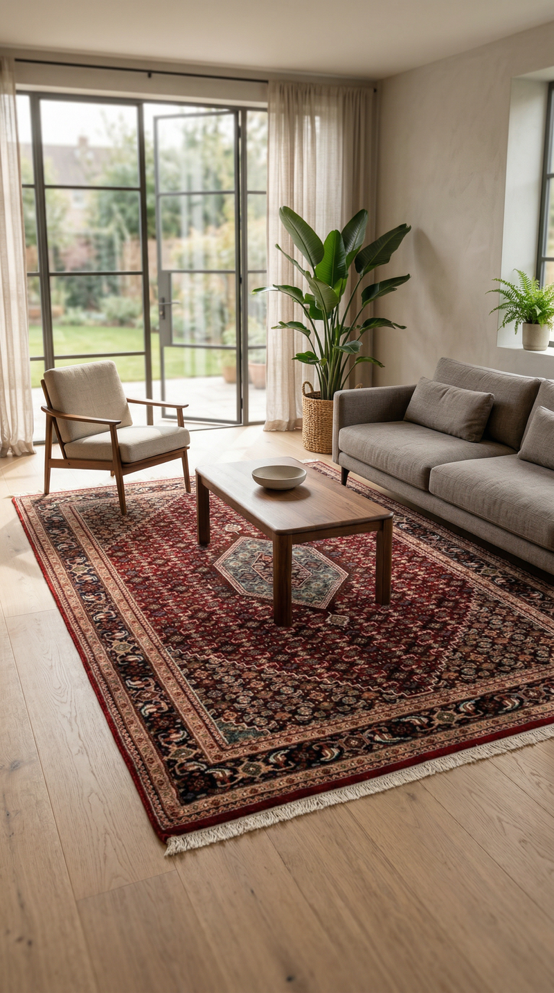 Indo Bidjar Teppich 298x198cm - Orientteppich