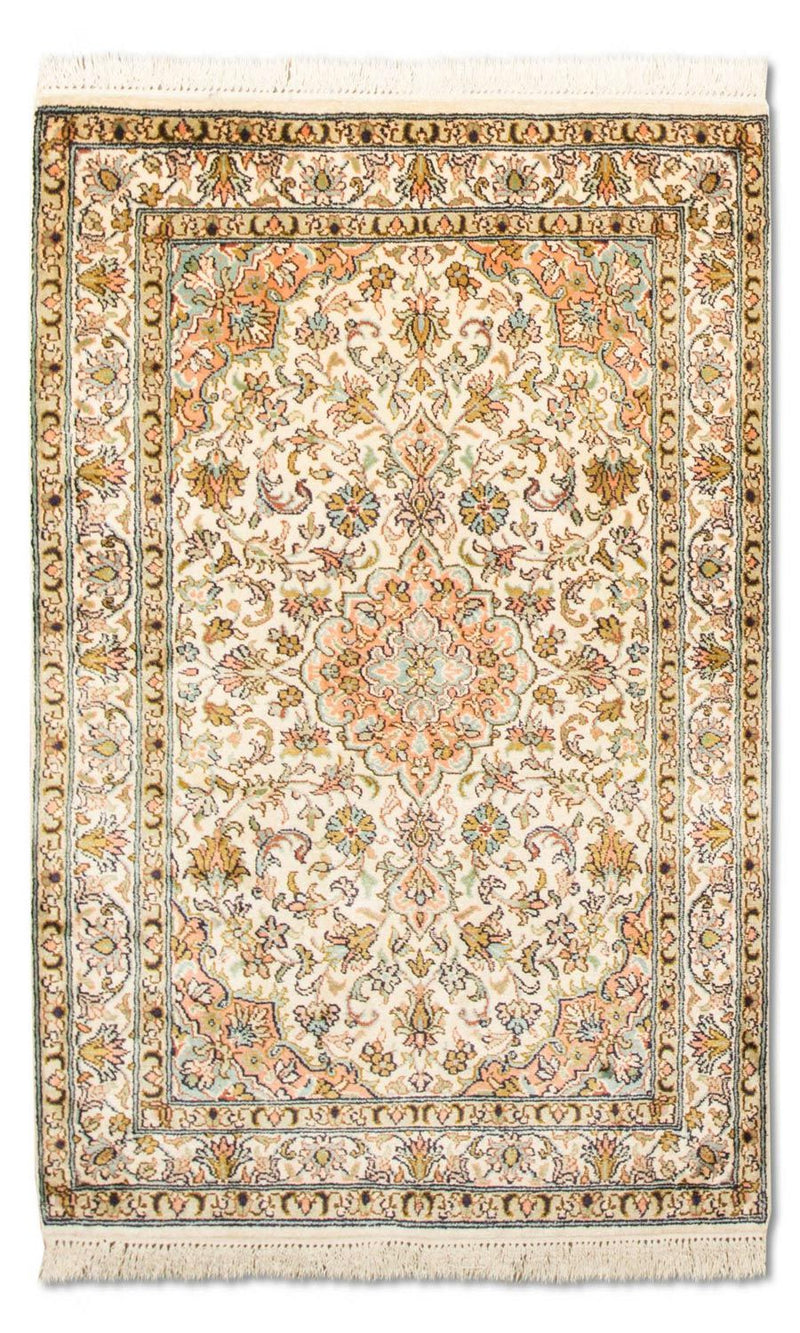 Seda da Caxemira Tapete 95x62cm - Tapete Oriental