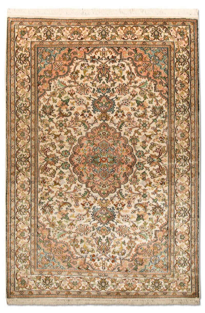 Seda da Caxemira Tapete 148x93cm - Tapete Oriental