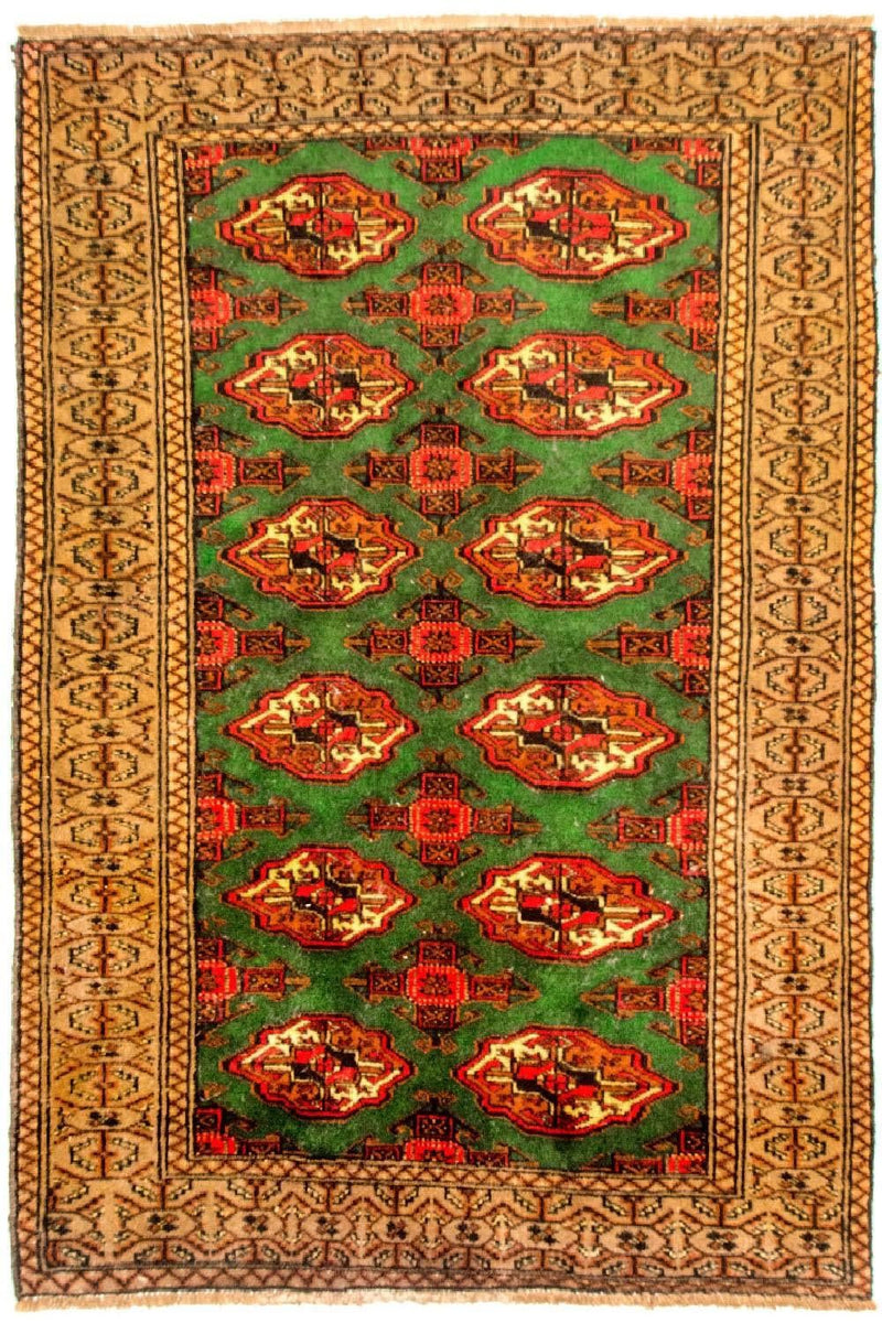 Tapete turquaman - 143 x 102 cm - verde