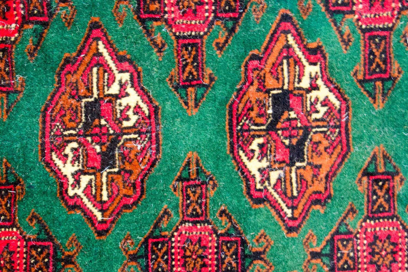 Tapete turquaman - 143 x 102 cm - verde