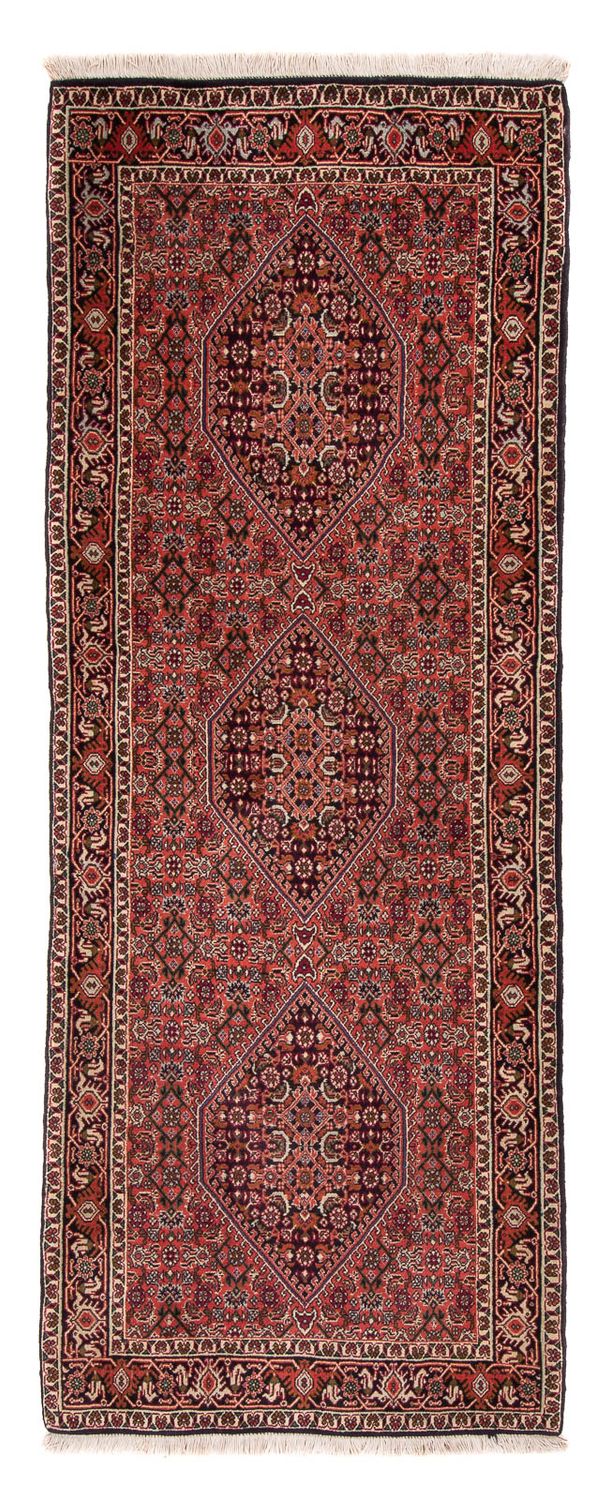 Corredor Tapete Persa - Bijar - 205 x 76 cm - azul escuro