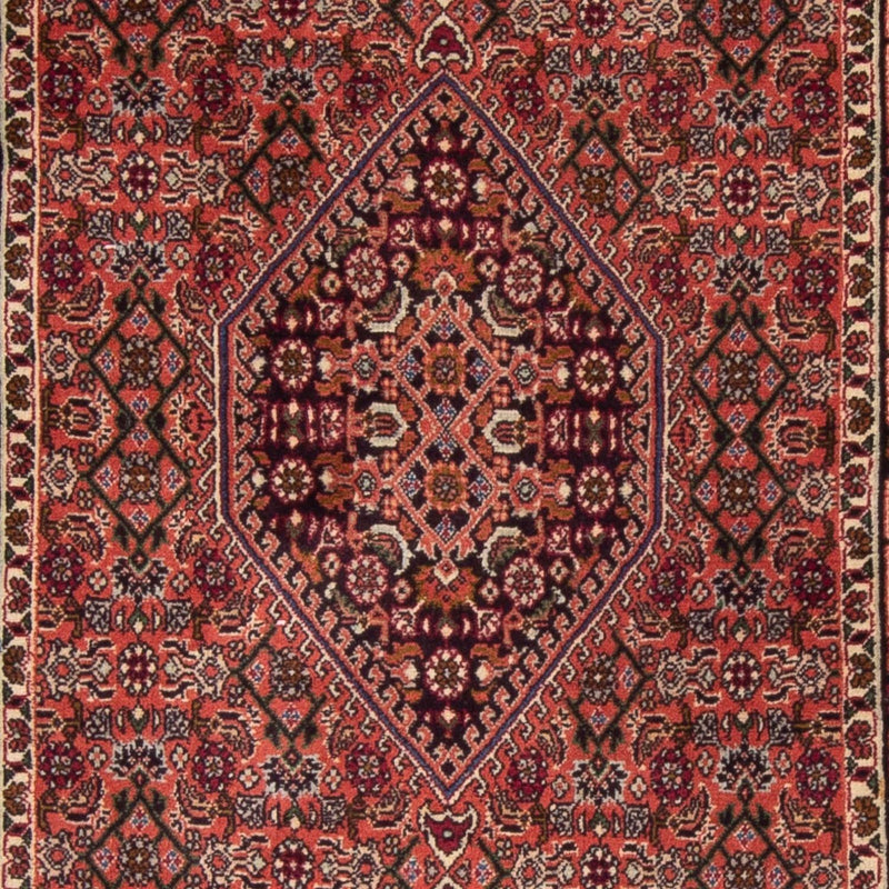 Corredor Tapete Persa - Bijar - 205 x 76 cm - azul escuro