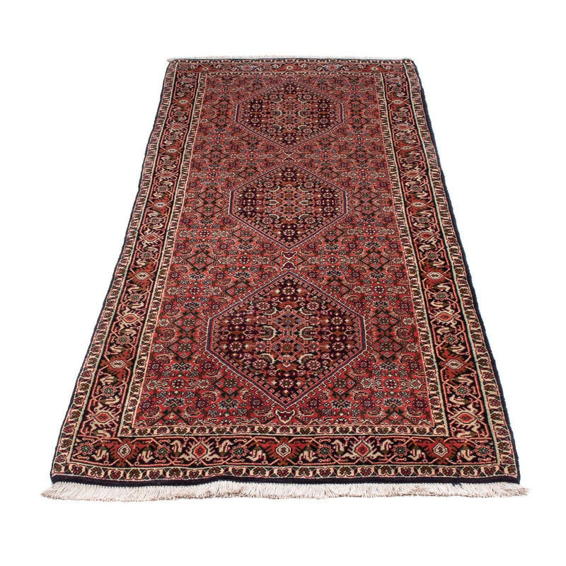 Corredor Tapete Persa - Bijar - 205 x 76 cm - azul escuro