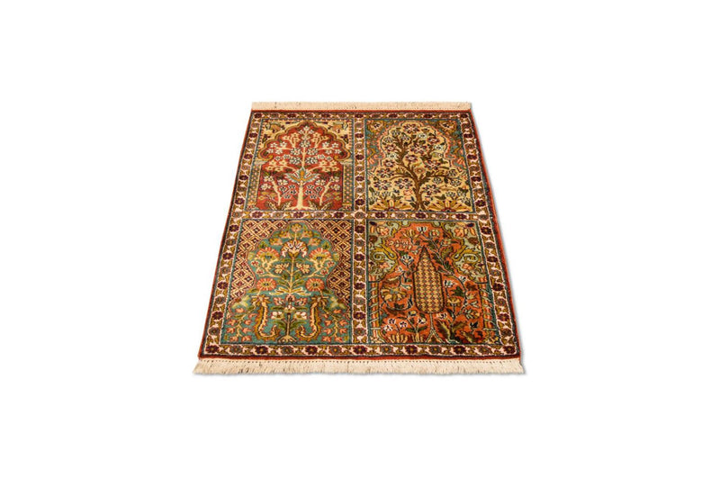Seda da Caxemira Tapete 91x65cm - Tapete Oriental