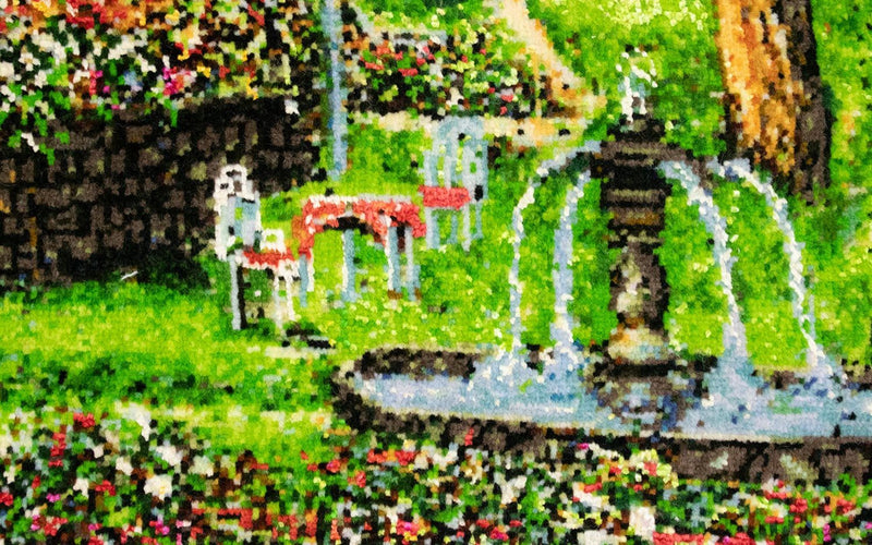 Tapete de retrato - 91 x 72 cm - multicolorido