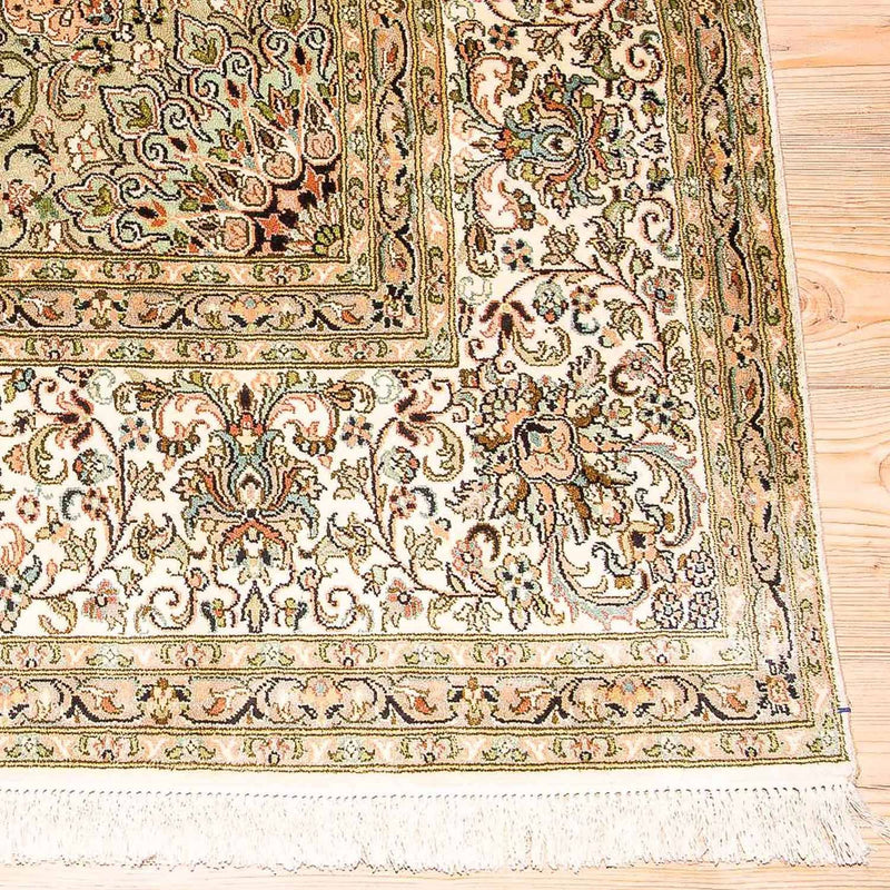 Seda da Caxemira Tapete 314x213cm - Tapete Oriental