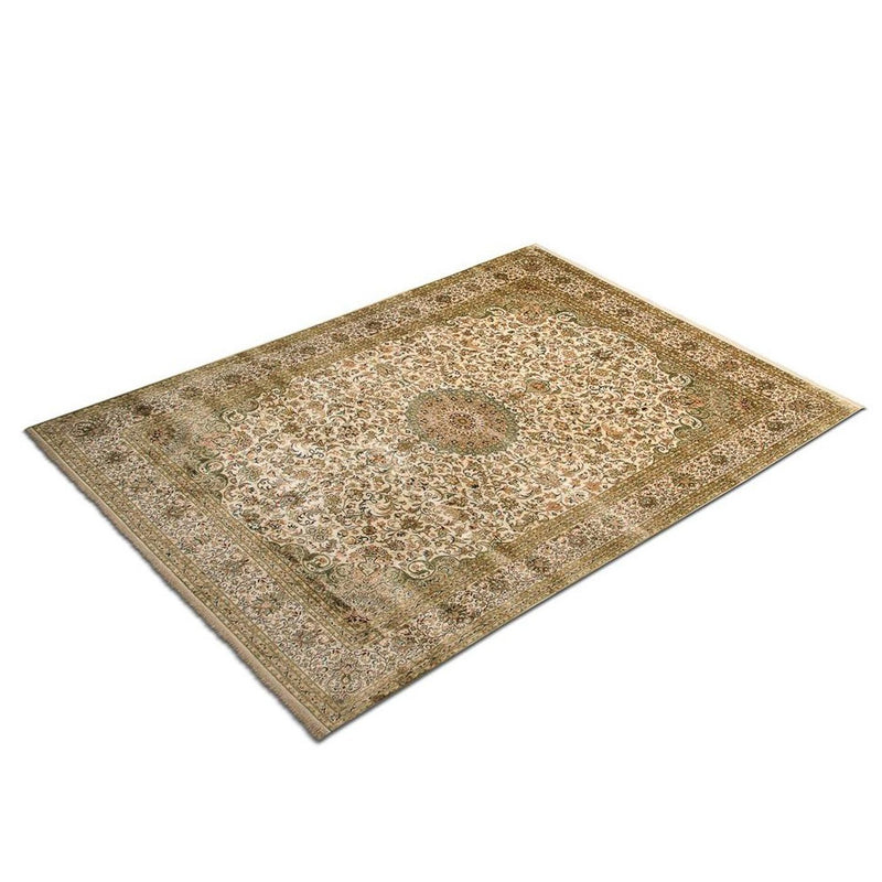Seda da Caxemira Tapete 314x213cm - Tapete Oriental