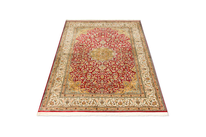 Seda da Caxemira Tapete 216x153cm - Tapete Oriental