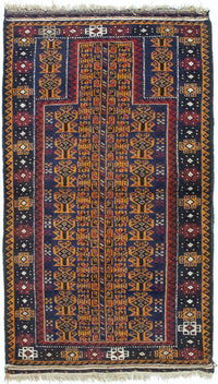 Tapete Baluch - 140 x 80 cm - multicolorido – product image