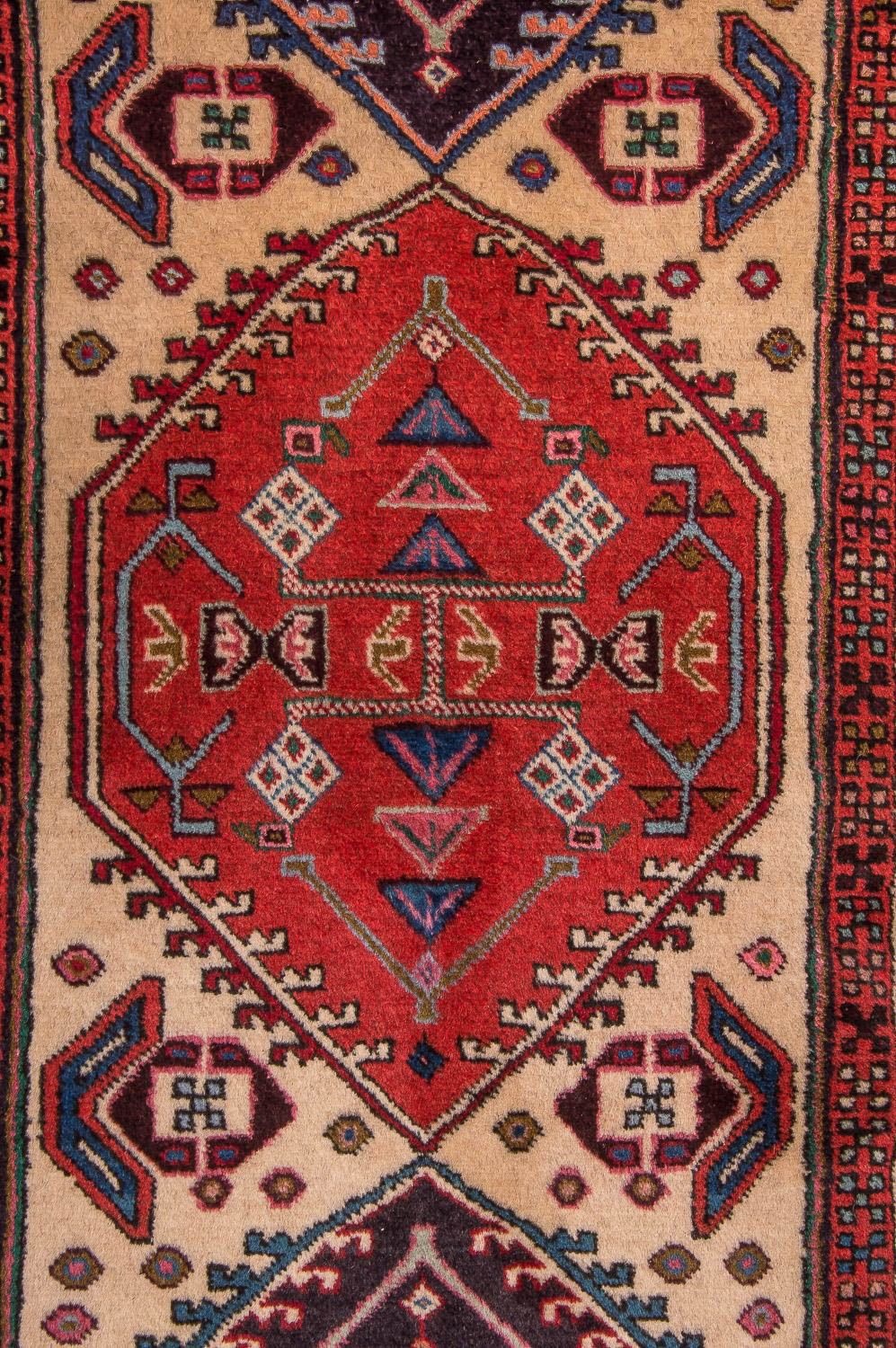 Corredor Tapete Persa - Nomadic - 296 x 75 cm - bege