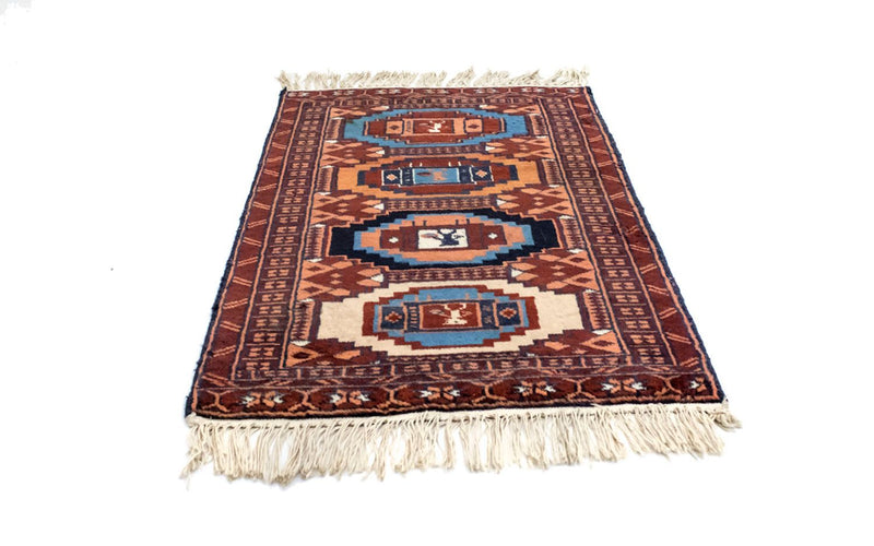 Tapete afegão 69x46cm - Tapete Oriental