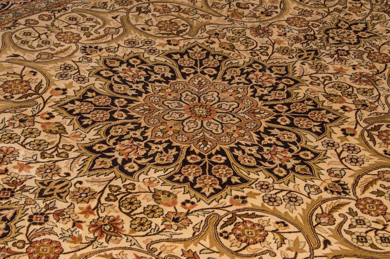 Seda da Caxemira Tapete 342x234cm - Tapete Oriental