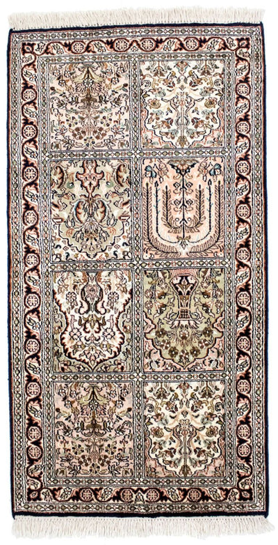 Seda da Caxemira Tapete 65x124cm - Tapete Oriental