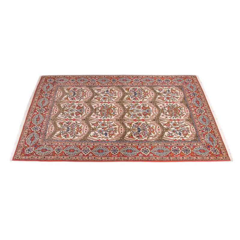 Tapete persa - Ghom - 215 x 141 cm - vermelho