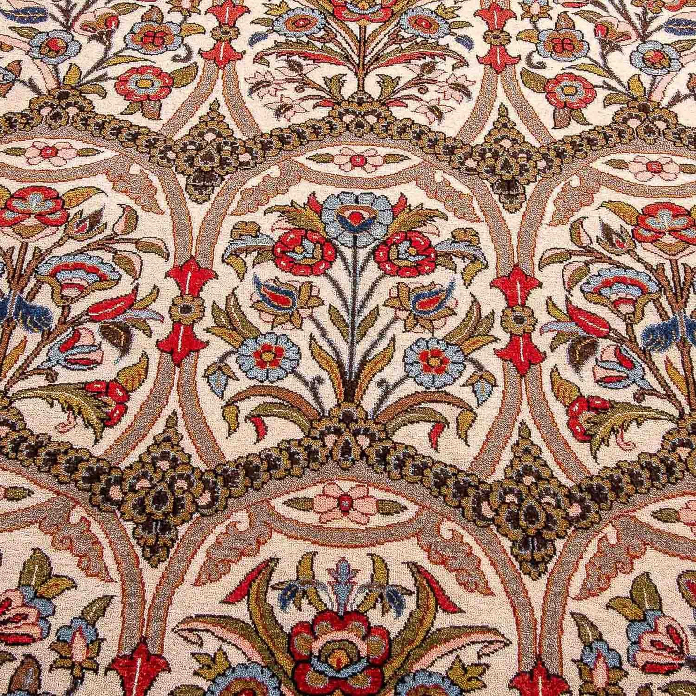 Tapete persa - Ghom - 215 x 141 cm - vermelho