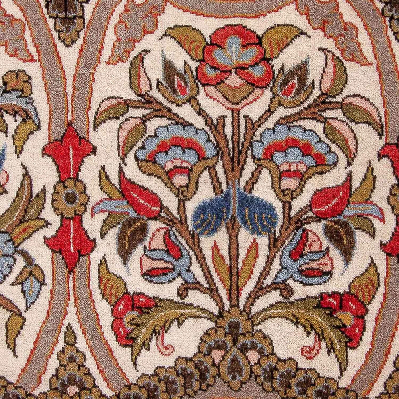 Tapete persa - Ghom - 215 x 141 cm - vermelho