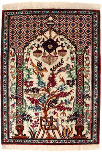 Tapete de seda - Ghom Silk - Premium - 77 x 57 cm - bege – product image