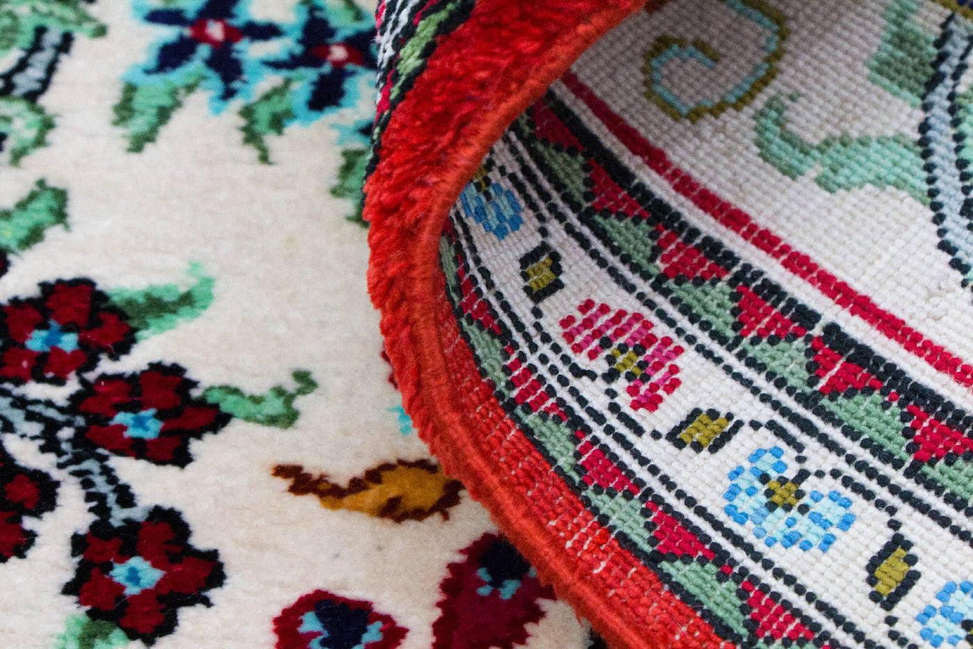 Tapete de seda - Ghom Silk - Premium - 77 x 57 cm - bege