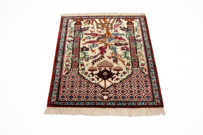 Tapete de seda - Ghom Silk - Premium - 77 x 57 cm - bege