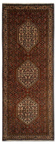 Corredor Tapete Persa - Bijar - 214 x 77 cm - castanho