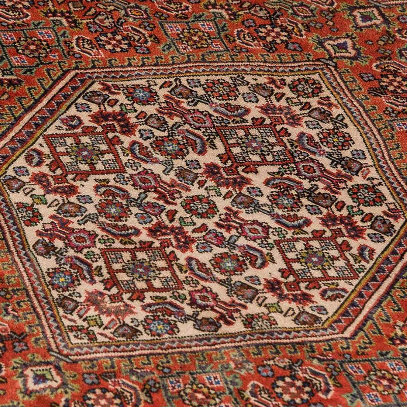 Corredor Tapete Persa - Bijar - 214 x 77 cm - castanho