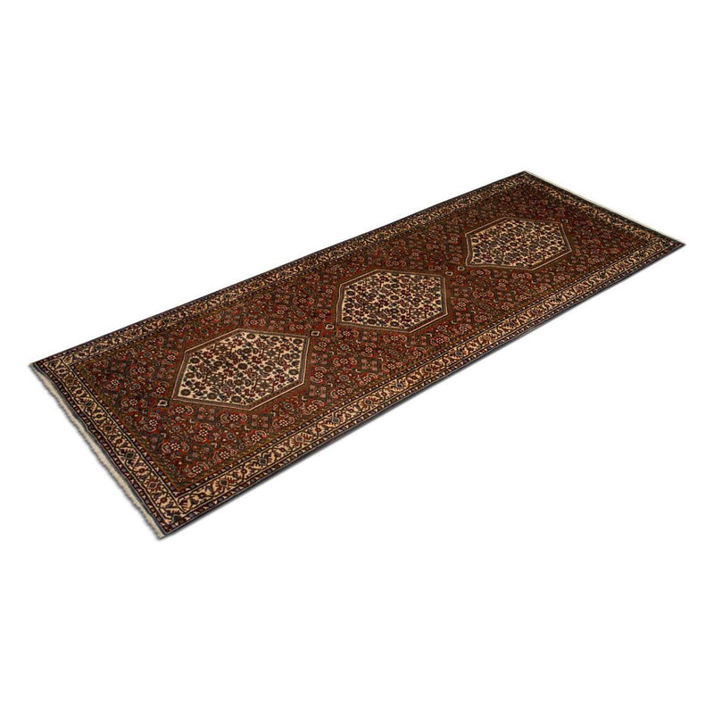 Corredor Tapete Persa - Bijar - 214 x 77 cm - castanho