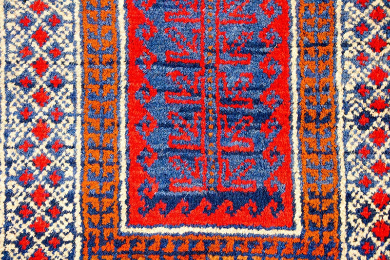 Tapete Baluch - 125 x 79 cm - vermelho