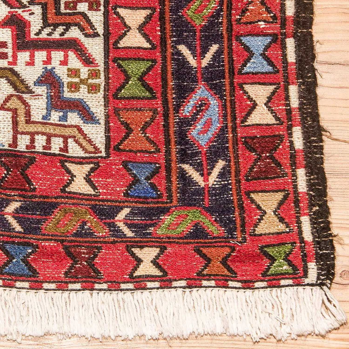 Kilim de seda Tapete 99x95cm