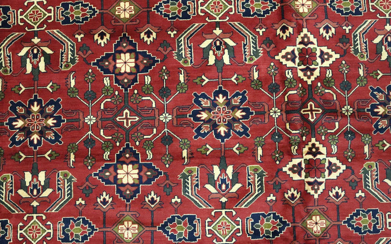 Tapete afegão - Hatshlu - 492 x 401 cm - vermelho